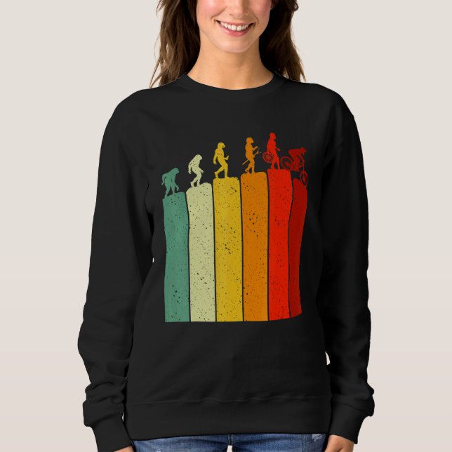 Evolution MTB Mountain Biking Bicycle For Biker Me Sweatshirt (Front)