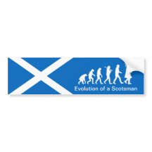 Evolution of a Scotsman Car Bumper Sticker