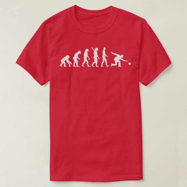 Evolution of a Ten Pin Bowler Bowling T T-Shirt (Design Front)