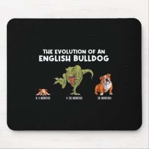 Evolution Of An English Bulldog Mum Fun Bulldog  Mouse Mat