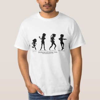 Evolution of Anime Girls T-Shirt