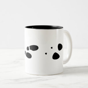Evolution of Authority Footprints Two-Tone Coffee Mug