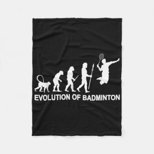Evolution Of Badminton Fleece Blanket