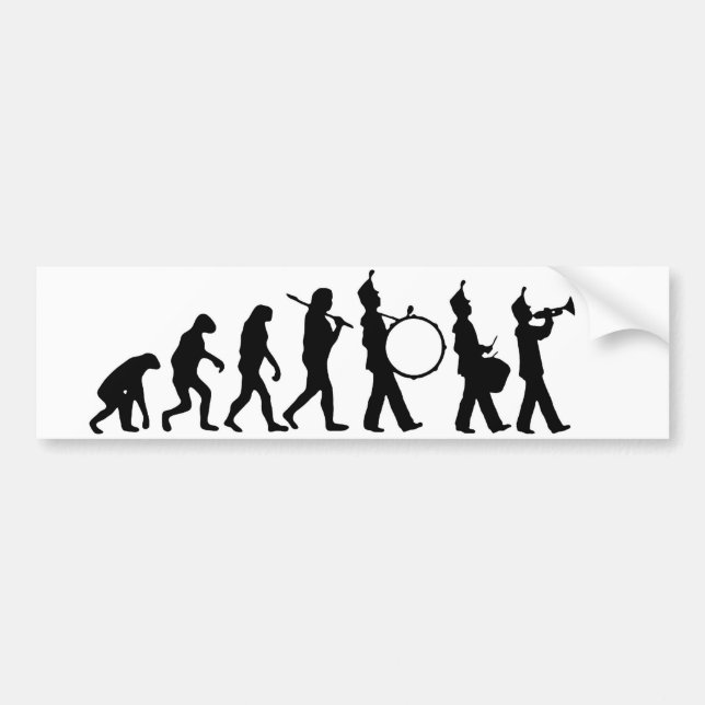 Evolution of Band Bumper Sticker (Front)