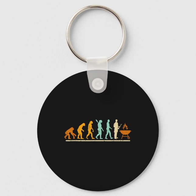 Evolution Of Bbq And Grilling Master - Grilling Bb Key Ring (Front)