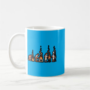 Evolution Of Bbq Grillmaster Design Coffee Mug