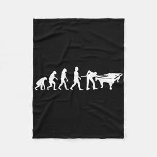 Evolution Of Billiards &amp; Snooker - Funny Pool  Fleece Blanket