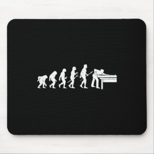 Evolution Of Billiards Game - Pool Player Sports L Mouse Mat