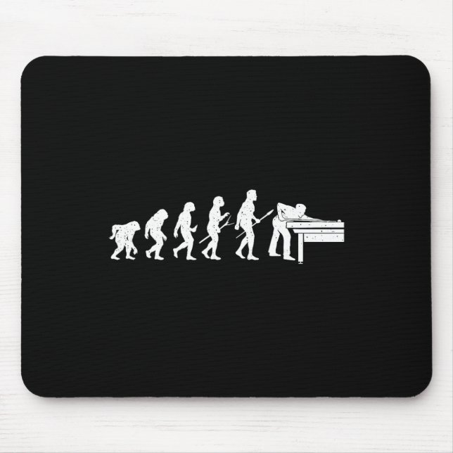 Evolution Of Billiards Game - Pool Player Sports L Mouse Mat (Front)
