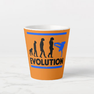 Evolution Of Break Dancing Design Break Dance  Latte Mug