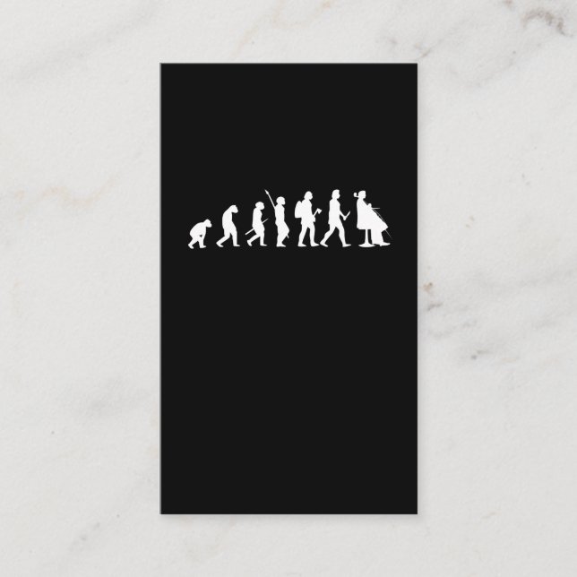 Evolution Of Cellist Funny Cello Lover Gift Business Card (Front)