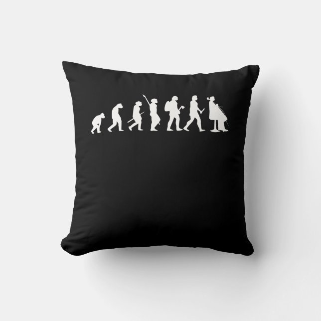 Evolution Of Cellist Funny Cello Lover Gift Cushion (Front)