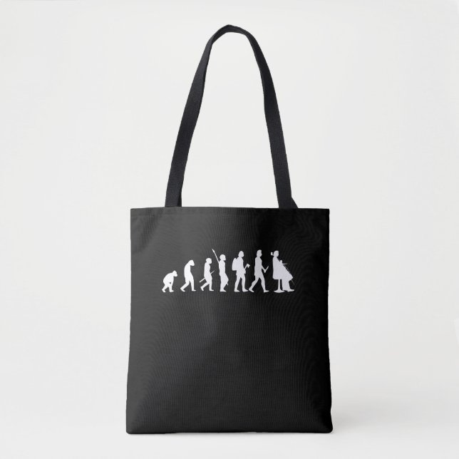 Evolution Of Cellist Funny Cello Lover Gift Tote Bag (Front)