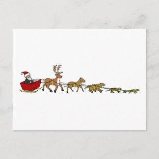 Evolution of Christmas Holiday Postcard