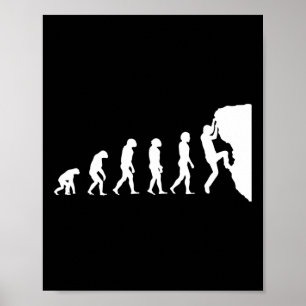 Evolution Of Climbing Poster
