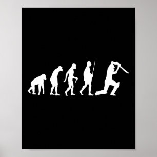 Evolution Of Cricket Sports Shirt American Cricket Poster