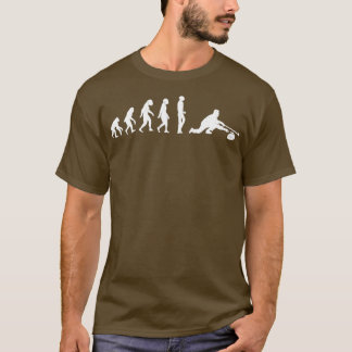 Evolution Of Curling I Funny Curl Stone Sport Curl T-Shirt