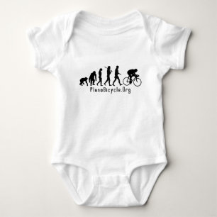 Evolution of Cycling Clean look Plano Logo Baby Bodysuit