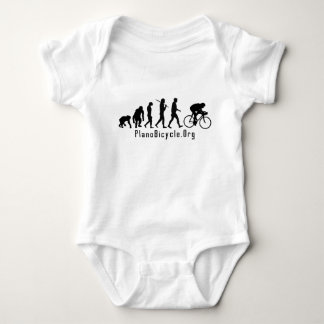 Evolution of Cycling Clean look Plano Logo Baby Bodysuit
