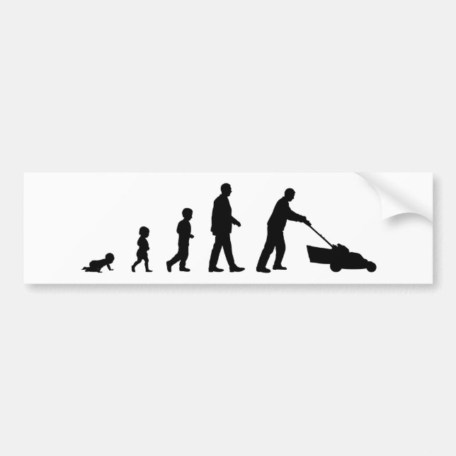 Evolution of Dad - A Bumper Sticker for Dads (Front)