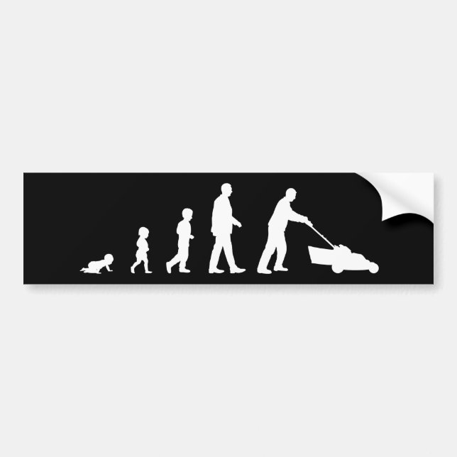 Evolution of Dad - Funny Bumper Sticker (Front)