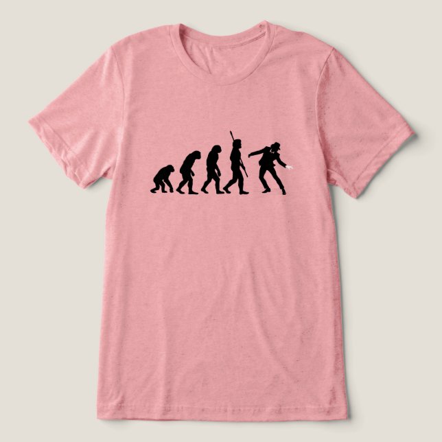 Evolution of Dance  – Iconic Performer Silhouette  Tri-Blend Shirt (Design Front)
