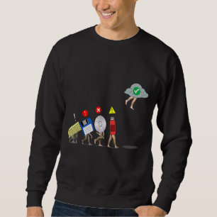 Evolution Of Data Storage Cloud Engineer Idea Sweatshirt