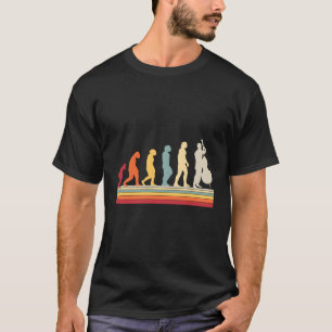 Evolution Of Double Bass Music Bassist T-Shirt