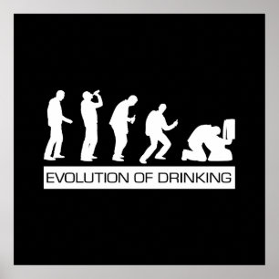 Evolution of Drinking Poster