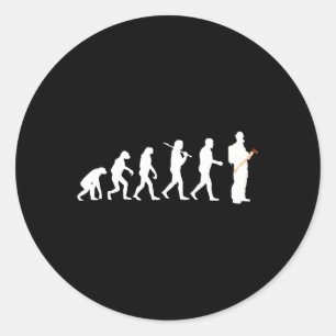 Evolution Of Fire Firefighter Classic Round Sticker