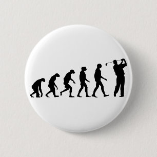 Evolution of Golf 6 Cm Round Badge