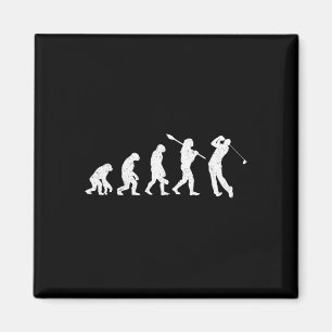 Evolution Of Golfer - Dad Grandpa Golfing Lover Go Magnet