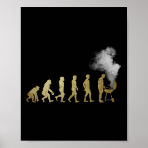 Evolution Of Grill Master - Grilling Gifts - I Do  Poster