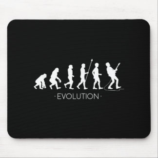 Evolution of Guitarist Shirt, Rock Music Guitar Mouse Mat