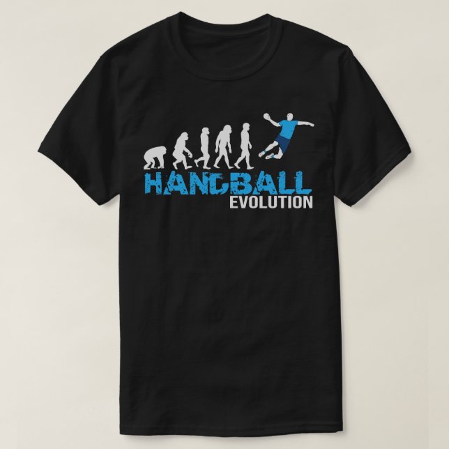 Evolution of Handball I Handballer Men gift T-Shirt (Design Front)