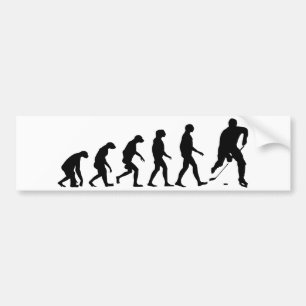 Evolution of Hockey Bumper Sticker