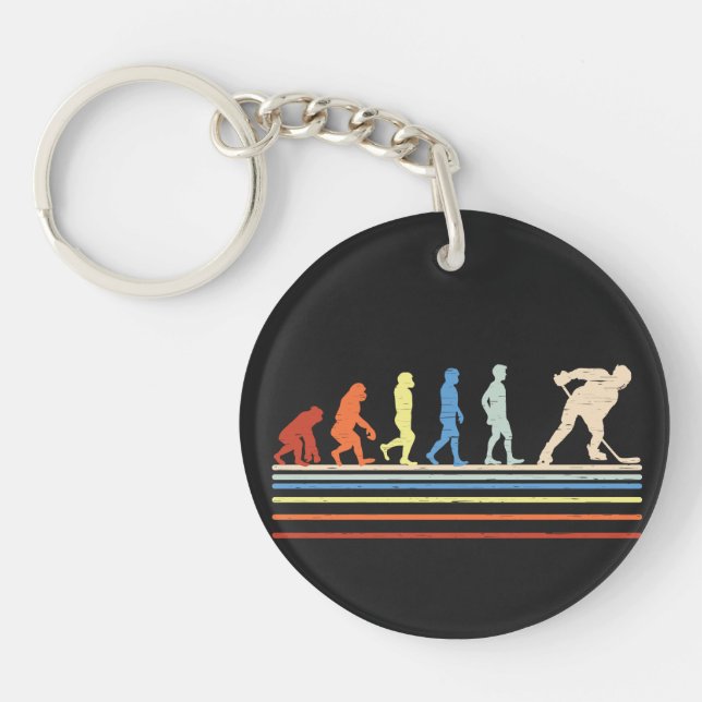 Evolution of Hockey Key Ring (Front)