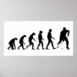 Evolution of Hockey Poster