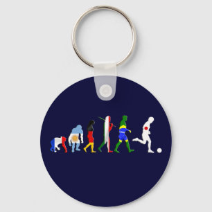 Evolution of Japanese football soccer player gifts Key Ring