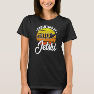 Evolution Of Jet Ski Retro Water Sport Club Skiin T-Shirt
