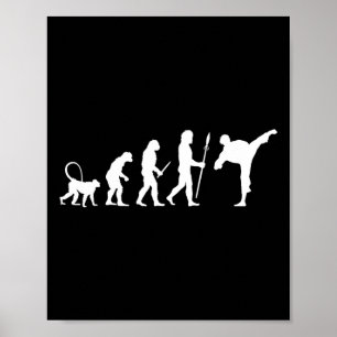 Evolution Of Karate Poster