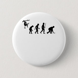 Evolution of Lawn Bowls 6 Cm Round Badge