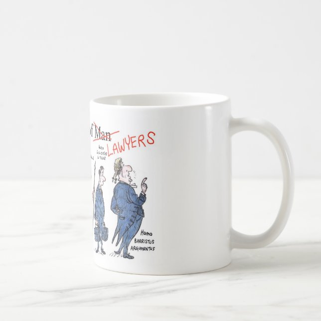 Evolution of Lawyers Mug (Right)