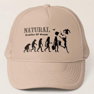 Evolution Of Liberated Woman (Naturist Woman) Trucker Hat