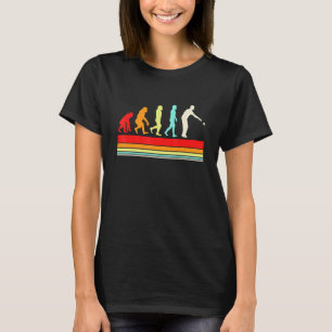 Evolution of Man Bocce Retro Vintage Style Bocce T-Shirt