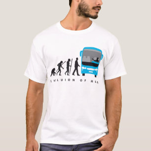 evolution of man bus driver T-Shirt