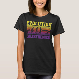 Evolution of man Calisthenics Retro Vintage Street T-Shirt