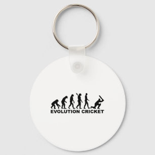 Evolution Of Man Cricket Shirt Key Ring