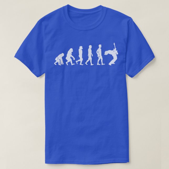 Evolution Of Man GuitarGuitar 721 T-Shirt (Design Front)