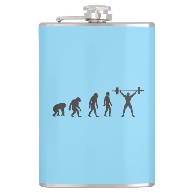 Evolution of Man Hip Flask (Front)